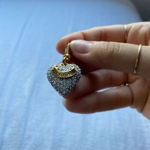 Juicy Couture rhinestone heart charm